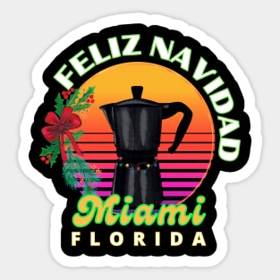 Coffee in Miami Sticker